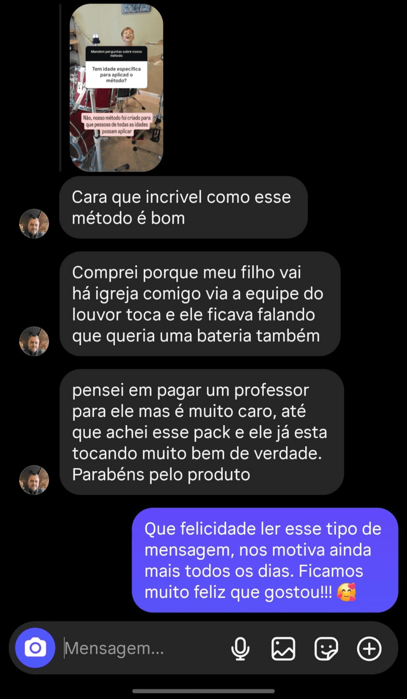 Depoimento do Instagram 3